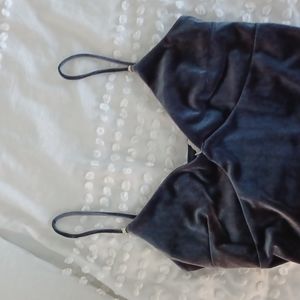 Crushed velvet dress